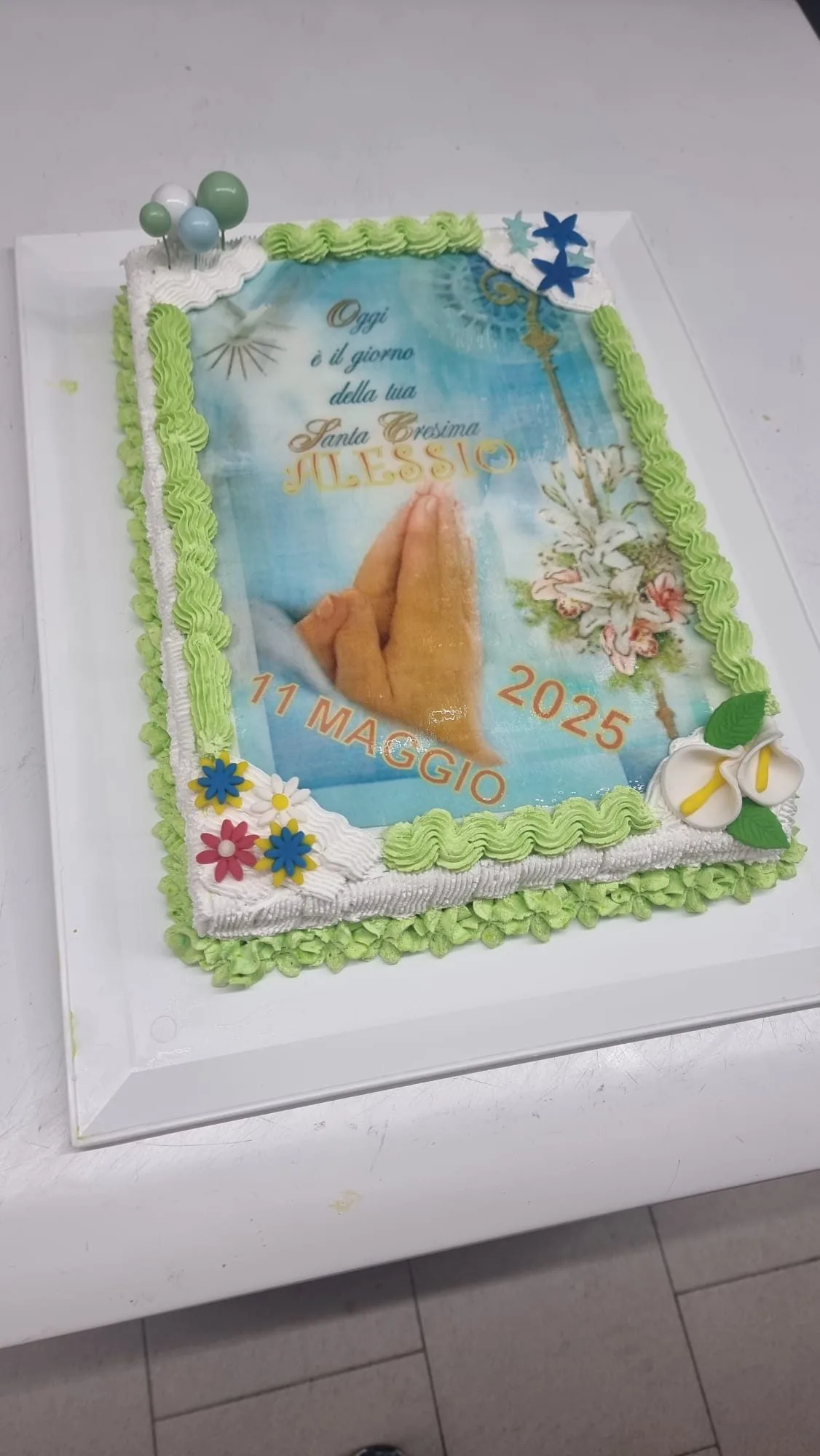 Torta cerimonia comunione cresima Lagosanto
